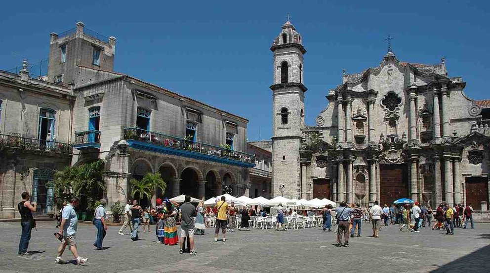 Plaza de la Catedral en la Habana Vieja